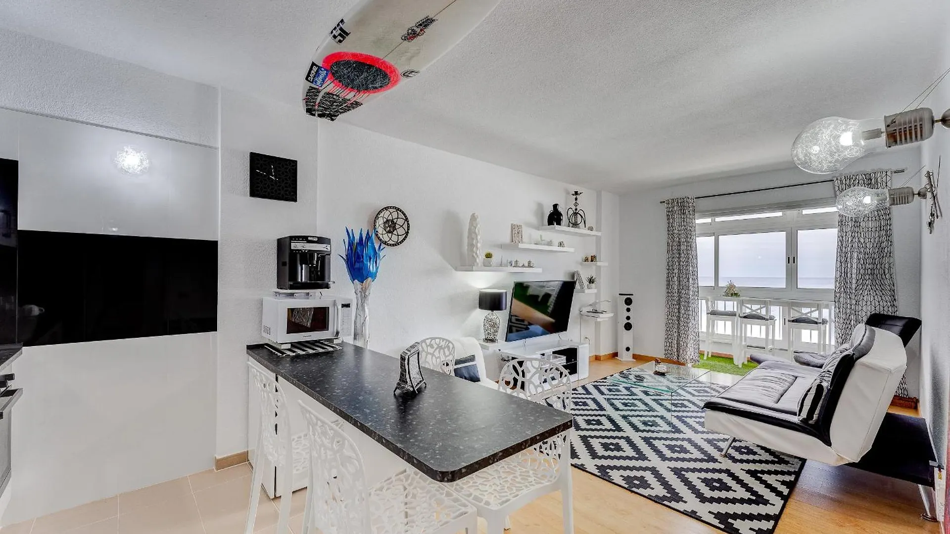 1St Line Sea View 3 Rooms Apartment In Tenerife 92M2 Bajamar